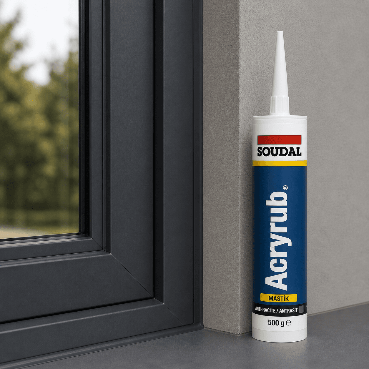 Soudal Akrilik Mastik - Antrasit - Görsel 2