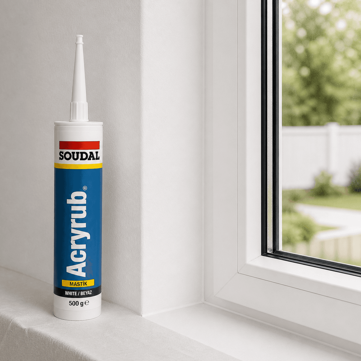 Soudal Akrilik Mastik - Beyaz - Görsel 2