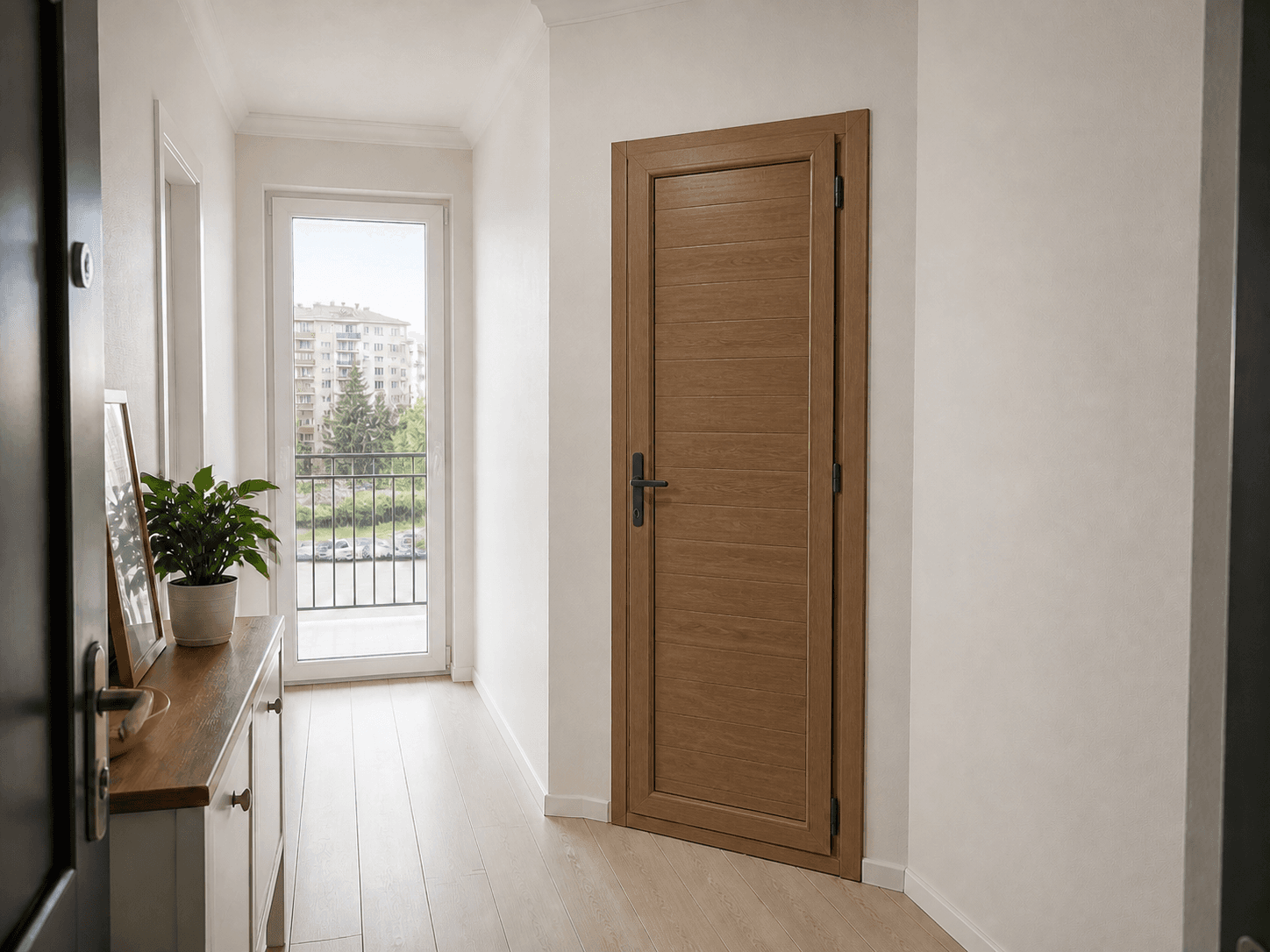 Kapalı PVC WC / Banyo Kapısı — detaıl — Altın Meşe