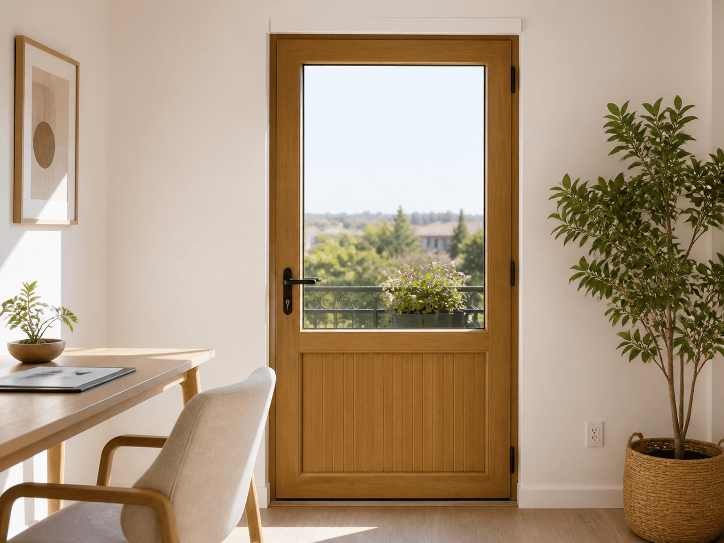 Yarım Camlı PVC Balkon Kapısı — lıfestyle — Altın Meşe