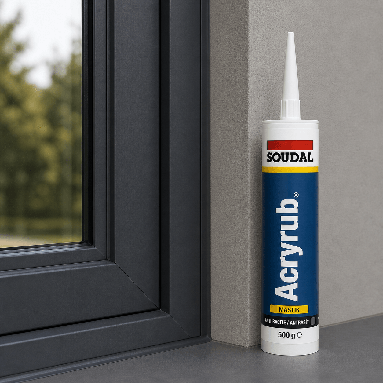 Soudal Akrilik Mastik - Antrasit - Görsel 2