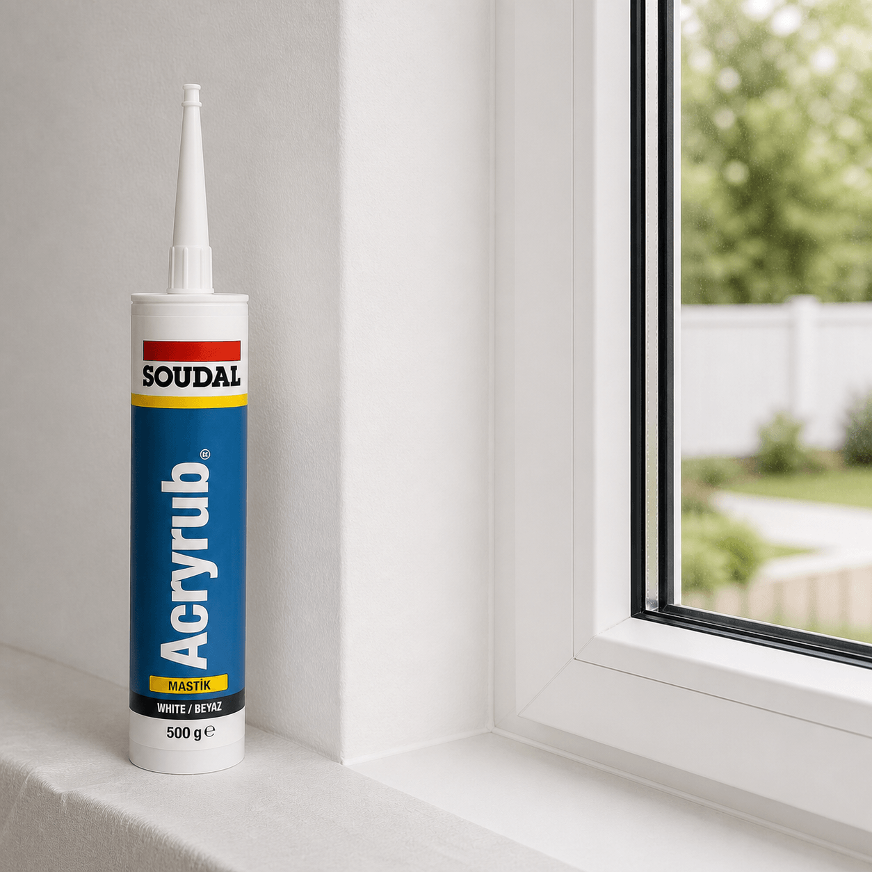 Soudal Akrilik Mastik - Beyaz - Görsel 2