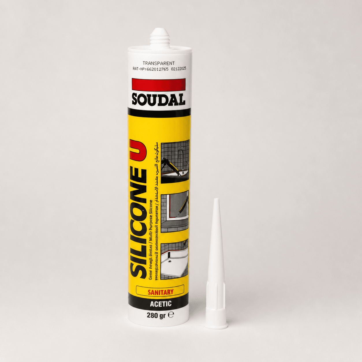 Soudal Şeffaf Silikon 280 gr