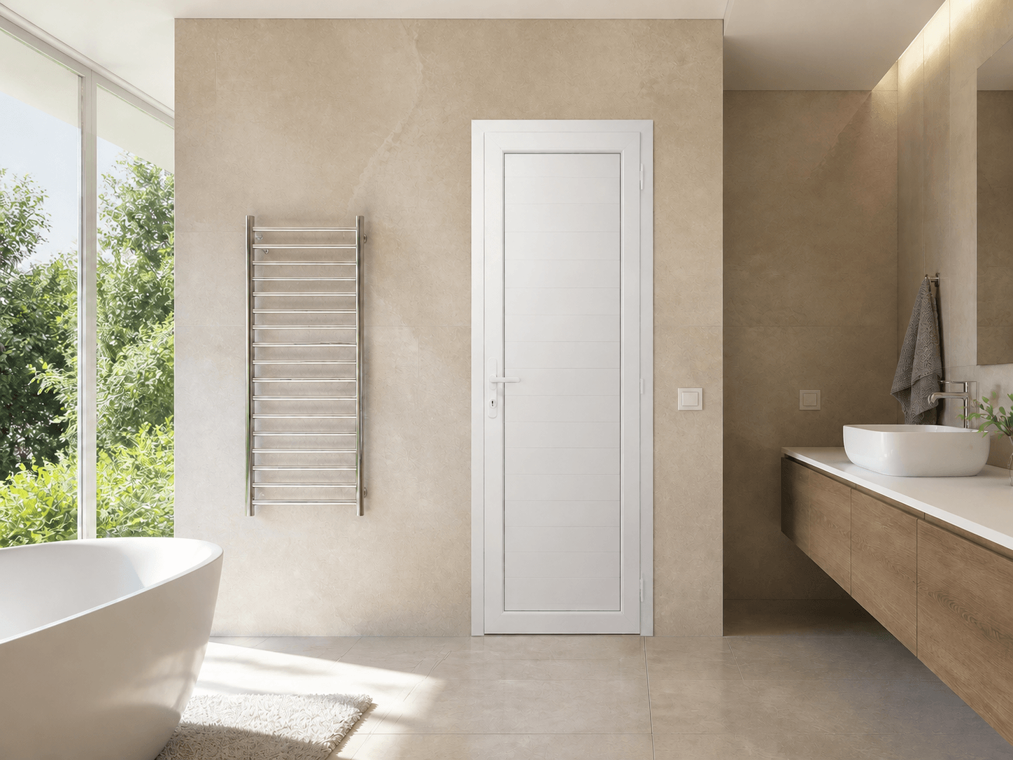 Kapalı PVC WC / Banyo Kapısı — hero — Beyaz